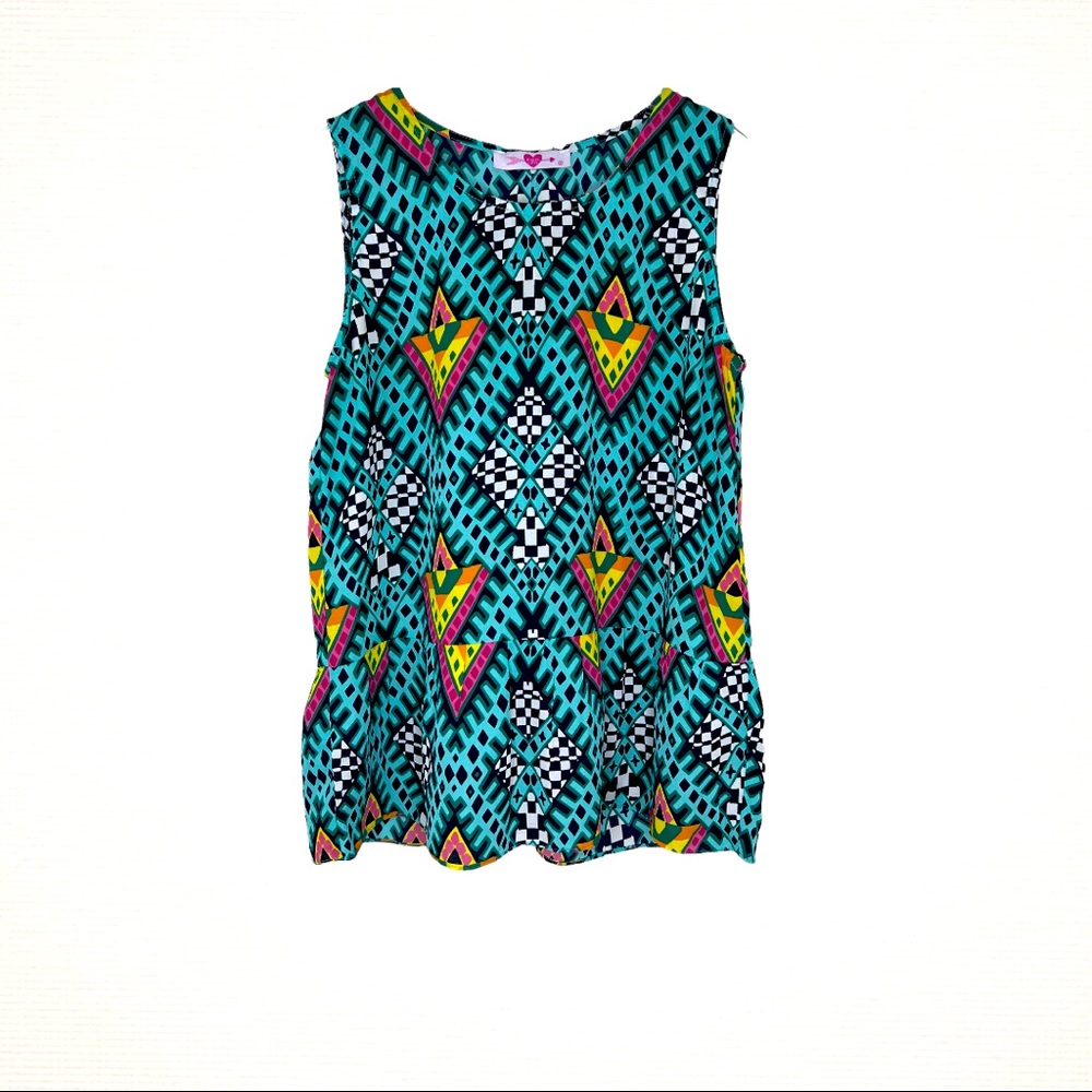 Buddy Love Women's Boho Aztec Tank Top